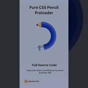 Pure CSS Pencil Preloader Animation Css Threejs Coding Developer Cssanimation Loaders