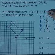 Multiple Transformations Translate And Reflect Across The Y Axis