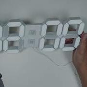 3D LED Digital Wall Clock With Remote Control