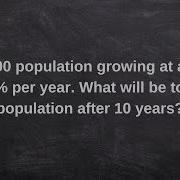 Learn How To Model A Word Problem With Exponential Growth Function