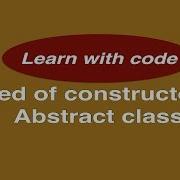 Why We Need Constructor Inside An Abstract Class Popular Java Interview Question