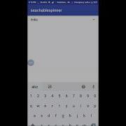 Searchable Spinner Android Studio