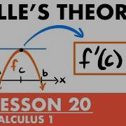 Rolle S Theorem Calculus Lesson 20 JK Math