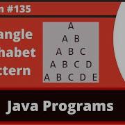 Java Program To Print Triangle Alphabet Pattern