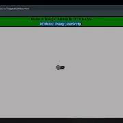Create Toggle Button In HTML Without Using JavaScript