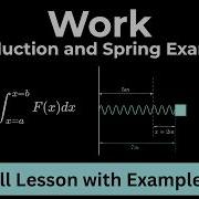 Work And Spring Problems In Calculus Hooke S Law Variable Force Integrals And Unit Conversions