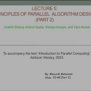 Lecture 5 Parallel Algorithm Design Part2
