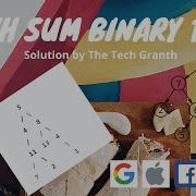Leetcode 112 Path Sum Binary Tree Easy Tree Question Java Solution
