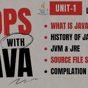 Lecture 1 Unit 1 Object Oriented Programming With Java Aktu OOPs With Java 4th Sem BCS 403