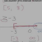 Set Builder Interval Notation