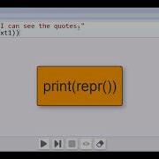 Using The Repr Function With Python Text Strings