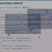 JQUERY Tutorial JQuery RemoveData Method