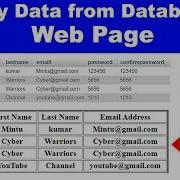 16 How To Display Fetch Data From Database In Php Display Data In HTML Table Cyber Warriors
