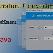 Java Swing Temperature Converter NetBeans IDE