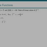 Example Inverse Functions 1