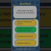 Python Quiz 111 What S The Answer Quiz 111 Python Shorts Quiz Codingchallenge