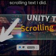 Scrolling Text UNITY Tip How I Did It