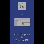 Auto Complete In Thonny Ide Python Shorts