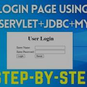 Login Page Using JSP Servlet JDBC MySQL 2022 Step By Step Tutorial