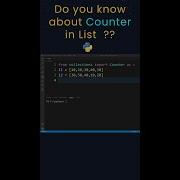 Do You Know About Counter In List Python Tricks Shorts