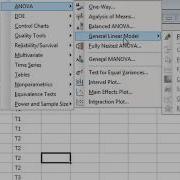 Multi Factor ANOVA Minitab