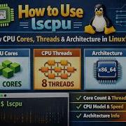 How To Use Lscpu View CPU Cores Threads Architecture In Linux