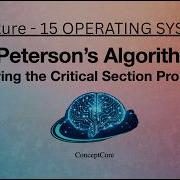 Peterson S Algorithm Explained Critical Section Solution Process Synchronization In OS L 15