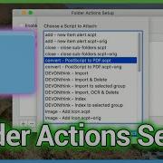 Действия с папками Часть 1 Связывание AppleScript с папками на вашем Mac