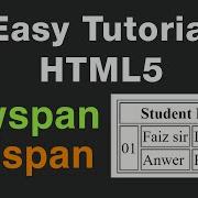 Rowspan And Colspan In HTML In Hindi Very Simple Easy Way Table Tutorial Hindi Urdu