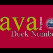 Java Programs DuckNumber Rakssir