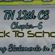 Jumping Statements In Python TN 12th CS Kanini In Dharani Chapter 6