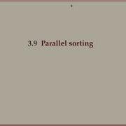 COMP526 Spring 2022 3 10 3 9 Parallel Sorting