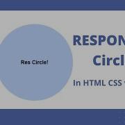 How To Create Responsive Circle Using Html Css Easiest Way Ever