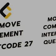 Remove Element Leetcode 27 Data Structure Interview Question
