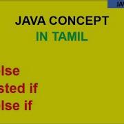 Java If If Else Nested If If Elseif In Tamil Flow Contro Java Tutorial In Tamil Java For You