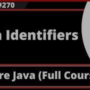 Java Part 270 Java Identifiers