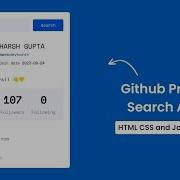 Github Profile Search App In HTML CSS JavaScript Doxa Dev