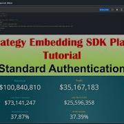 MicroStrategy Embedding SDK Playground Tutorial Standard Authentication