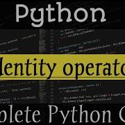 Identity Operator In Python