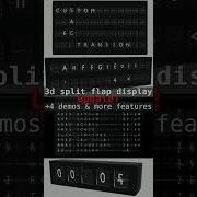 Update 3D Split Flap Display Info In Comment B3d Animation 3d Cg Render Nodes