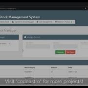 Ingredients Stock Management System In PHP MySQL With Source Code CodeAstro