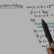 Cache Oblivious Matrix Multiply