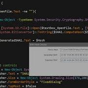 PowerShell Windows Forms Tutorial 3 SHA1 Hash Checker