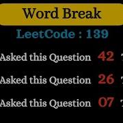Facebook Amazon Apple Love This Dynamic Programming Problem Java Word Break Leetcode 139