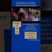 Python String Iteration Using For Loop