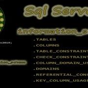Как использовать Information Schema в SQL Server Часть 1 из 2