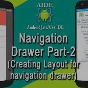 Android AIDE NavigationDrawer Tutorial Part 2