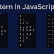 Triangle Pattern In JavaScript JS Code