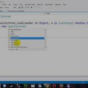 How To Exclude Control From A Window Form Opacity In VB 2012