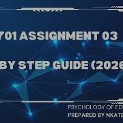 PED3701 ASSIGNMENT 03 STEP BY STEP GUIDE 2026